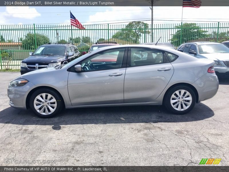 Billet Silver Metallic / Black/Light Tungsten 2014 Dodge Dart SXT