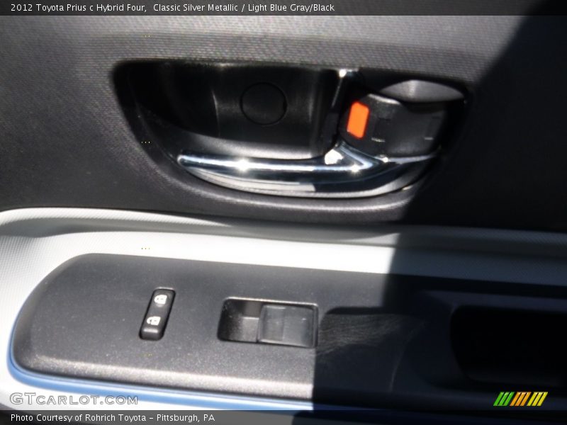 Classic Silver Metallic / Light Blue Gray/Black 2012 Toyota Prius c Hybrid Four