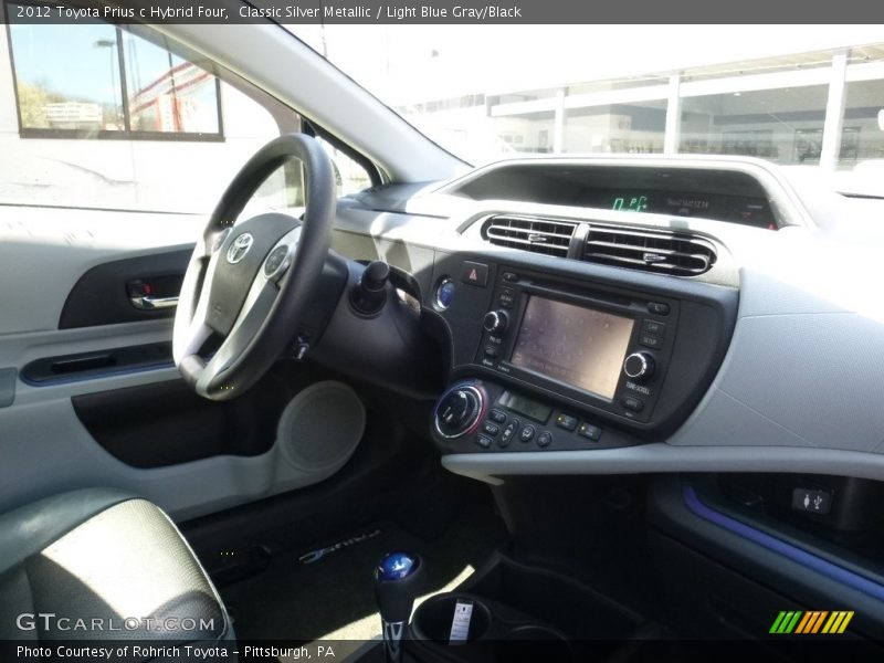 Classic Silver Metallic / Light Blue Gray/Black 2012 Toyota Prius c Hybrid Four