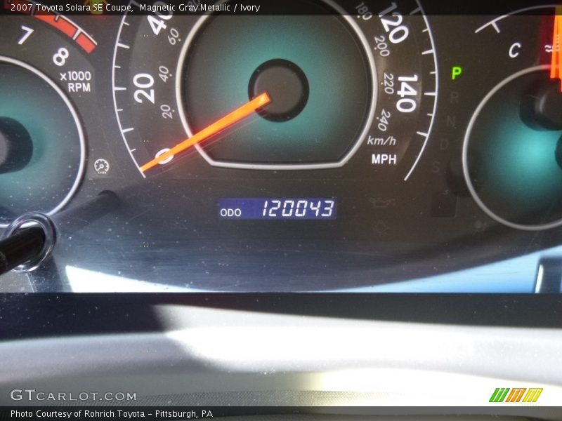 Magnetic Gray Metallic / Ivory 2007 Toyota Solara SE Coupe
