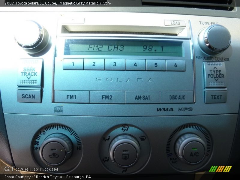 Magnetic Gray Metallic / Ivory 2007 Toyota Solara SE Coupe