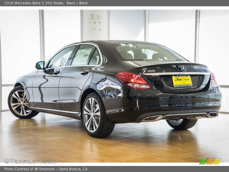 Black / Black 2016 Mercedes-Benz C 300 Sedan