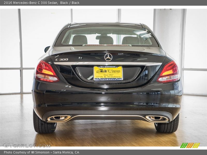 Black / Black 2016 Mercedes-Benz C 300 Sedan