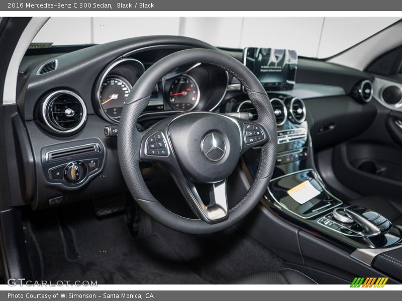 Black / Black 2016 Mercedes-Benz C 300 Sedan
