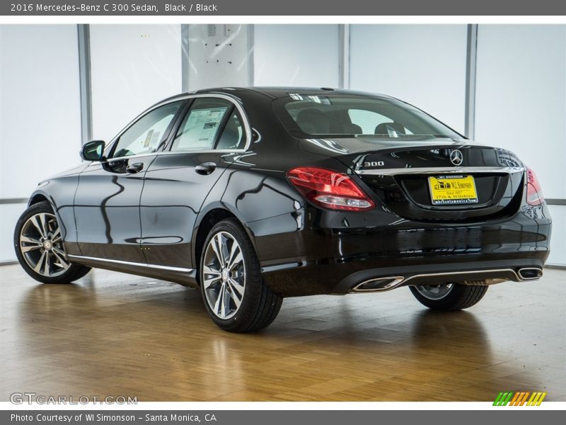 Black / Black 2016 Mercedes-Benz C 300 Sedan
