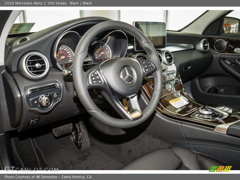 Black / Black 2016 Mercedes-Benz C 300 Sedan