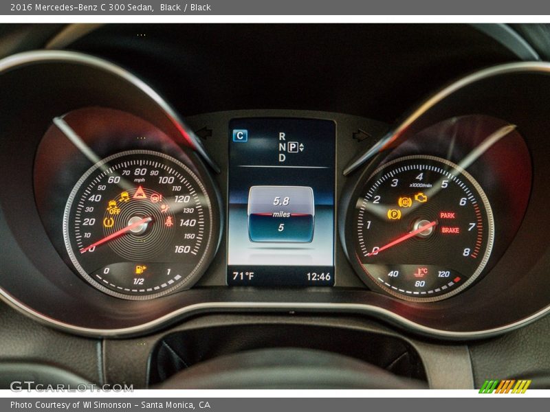 Black / Black 2016 Mercedes-Benz C 300 Sedan