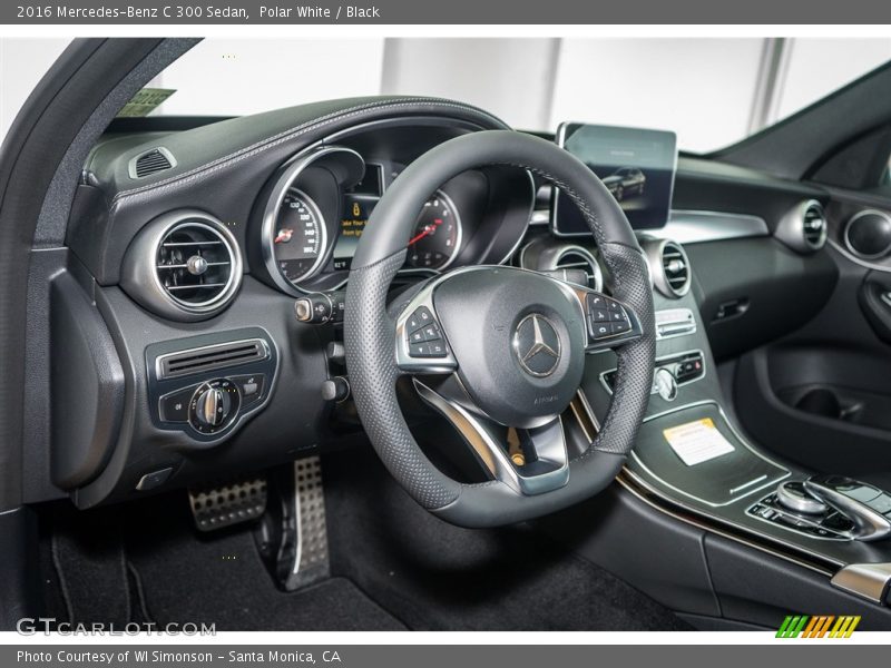 Polar White / Black 2016 Mercedes-Benz C 300 Sedan
