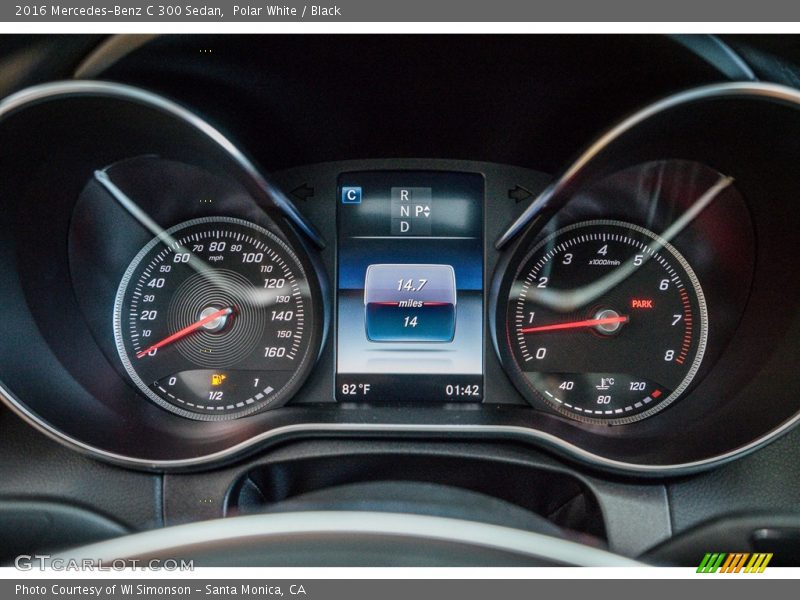 Polar White / Black 2016 Mercedes-Benz C 300 Sedan