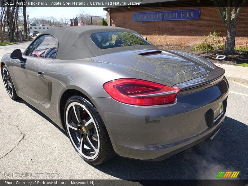 Agate Grey Metallic / Carrera Red Natural Leather 2013 Porsche Boxster S