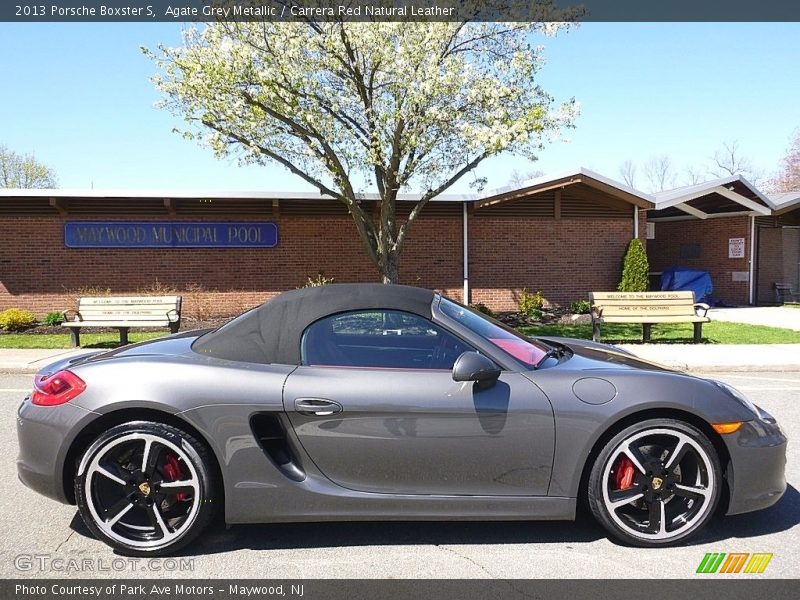 Agate Grey Metallic / Carrera Red Natural Leather 2013 Porsche Boxster S