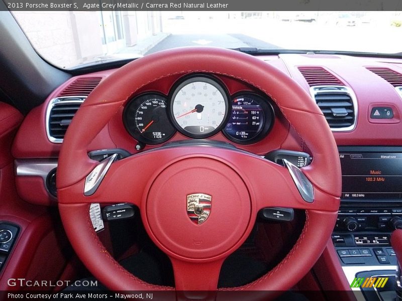 Agate Grey Metallic / Carrera Red Natural Leather 2013 Porsche Boxster S