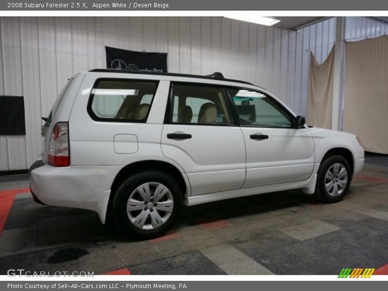 Aspen White / Desert Beige 2008 Subaru Forester 2.5 X