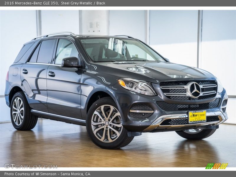 Steel Grey Metallic / Black 2016 Mercedes-Benz GLE 350