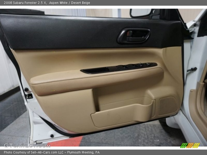 Aspen White / Desert Beige 2008 Subaru Forester 2.5 X