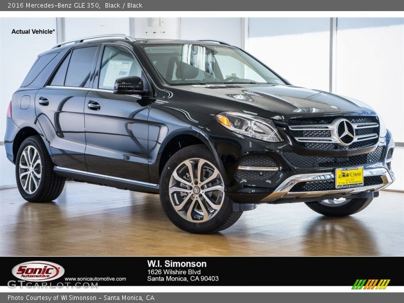 Black / Black 2016 Mercedes-Benz GLE 350