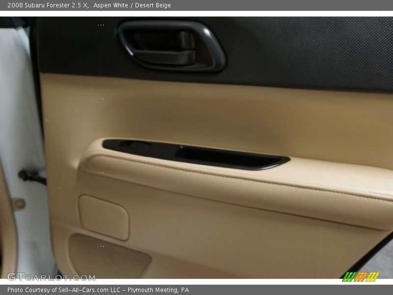 Aspen White / Desert Beige 2008 Subaru Forester 2.5 X