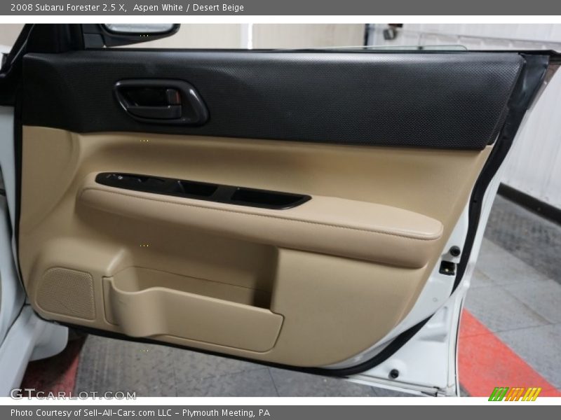 Aspen White / Desert Beige 2008 Subaru Forester 2.5 X