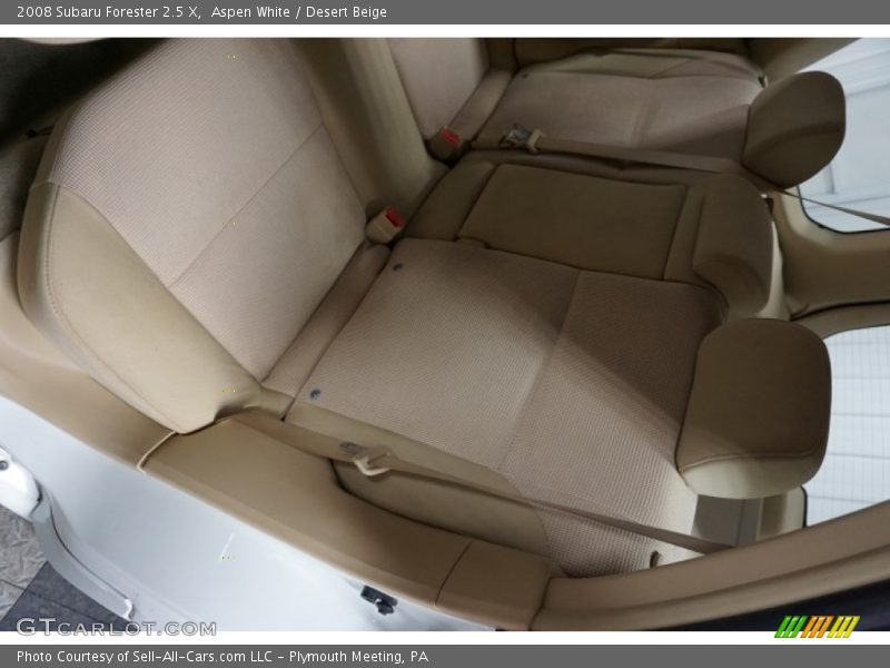 Aspen White / Desert Beige 2008 Subaru Forester 2.5 X