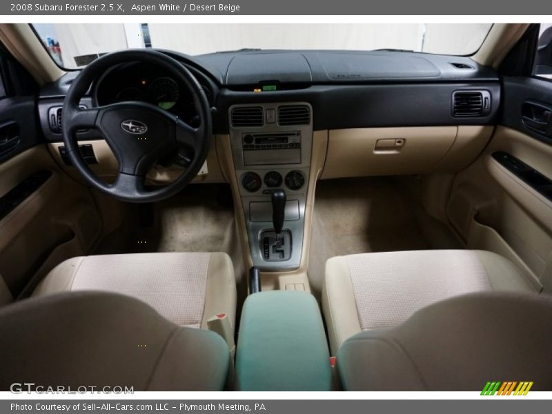 Aspen White / Desert Beige 2008 Subaru Forester 2.5 X