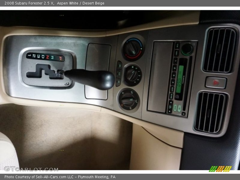 Aspen White / Desert Beige 2008 Subaru Forester 2.5 X