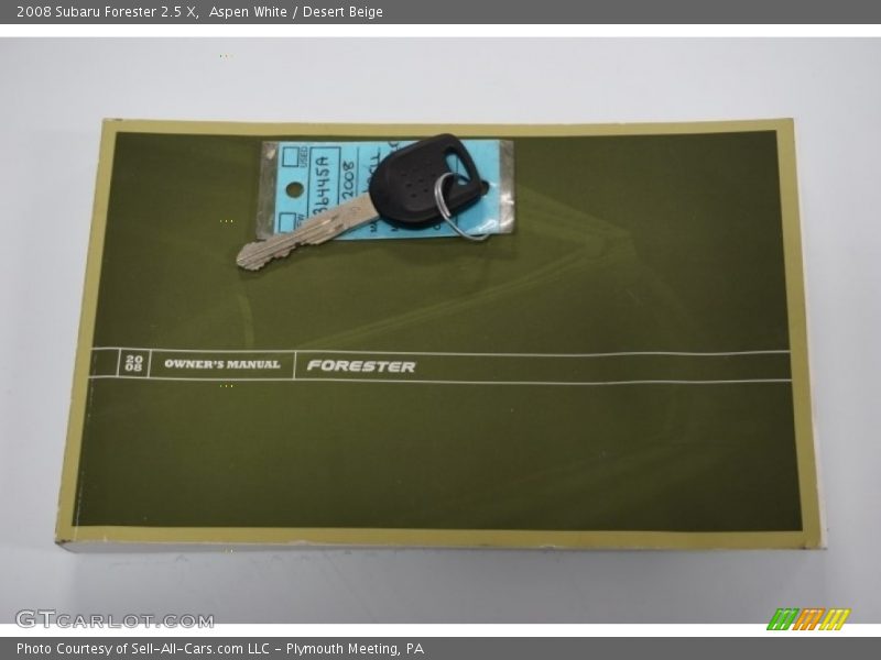 Aspen White / Desert Beige 2008 Subaru Forester 2.5 X