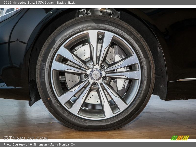 Black / Black 2016 Mercedes-Benz S 550 Sedan