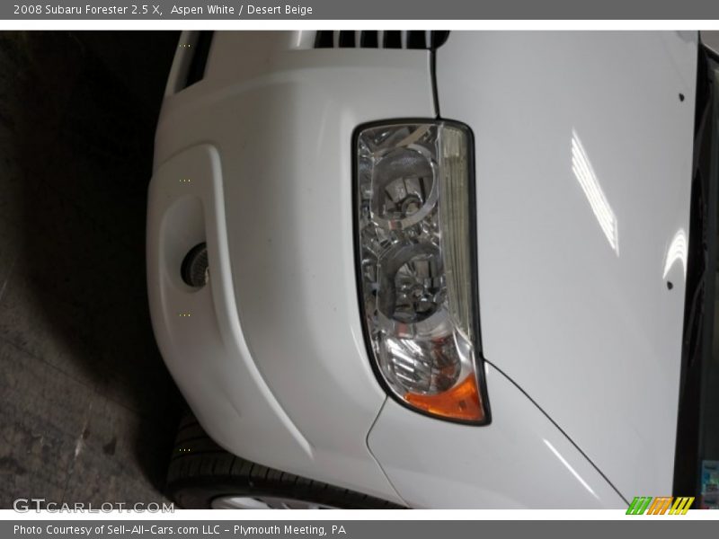 Aspen White / Desert Beige 2008 Subaru Forester 2.5 X