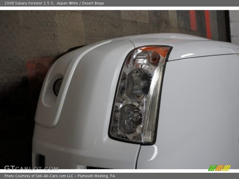 Aspen White / Desert Beige 2008 Subaru Forester 2.5 X