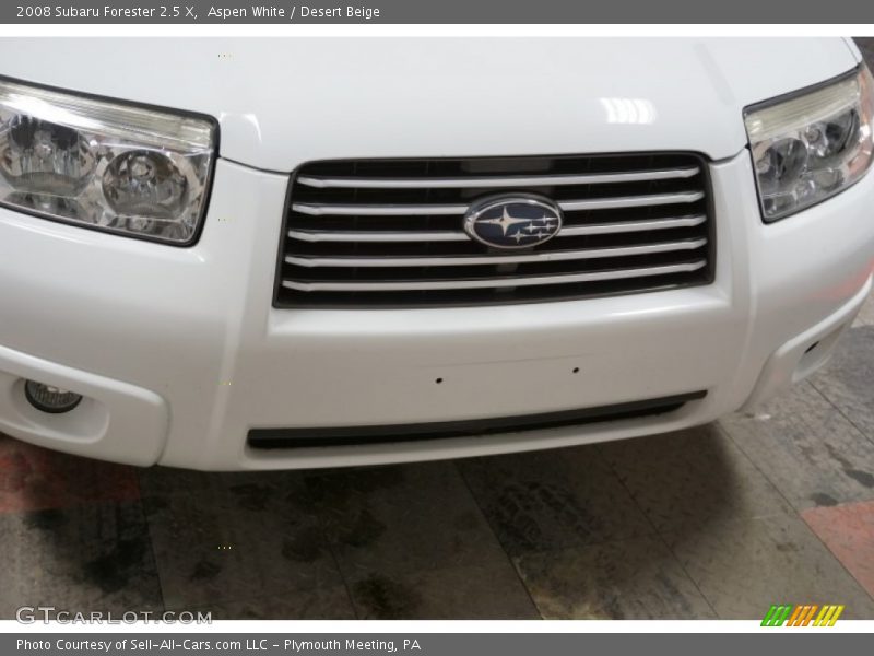 Aspen White / Desert Beige 2008 Subaru Forester 2.5 X