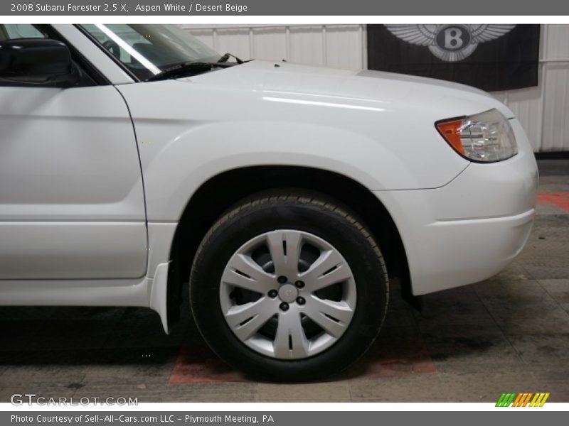 Aspen White / Desert Beige 2008 Subaru Forester 2.5 X