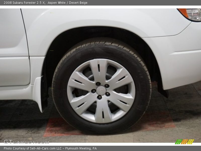 Aspen White / Desert Beige 2008 Subaru Forester 2.5 X