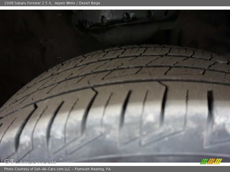 Aspen White / Desert Beige 2008 Subaru Forester 2.5 X