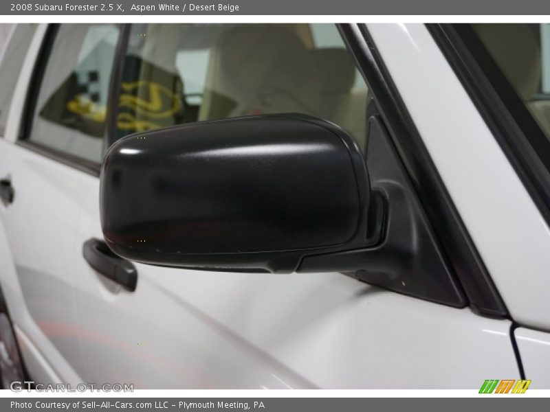 Aspen White / Desert Beige 2008 Subaru Forester 2.5 X