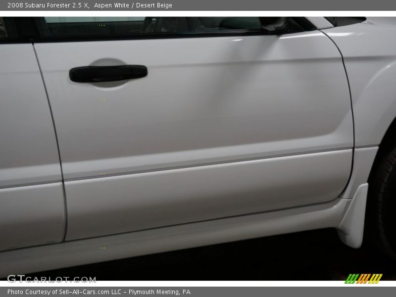 Aspen White / Desert Beige 2008 Subaru Forester 2.5 X