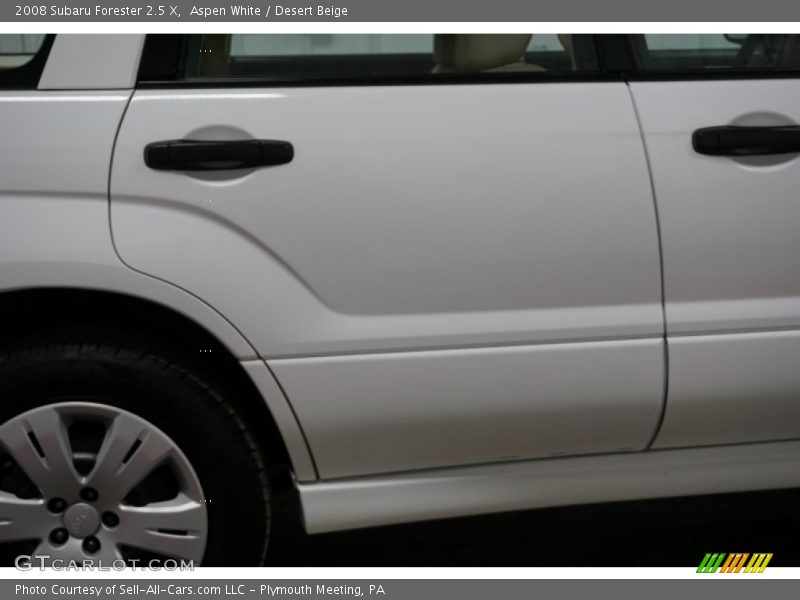 Aspen White / Desert Beige 2008 Subaru Forester 2.5 X