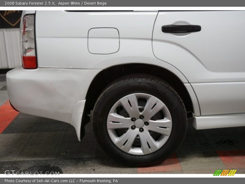 Aspen White / Desert Beige 2008 Subaru Forester 2.5 X
