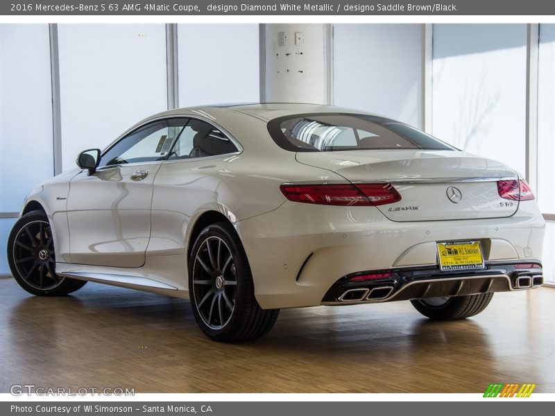 designo Diamond White Metallic / designo Saddle Brown/Black 2016 Mercedes-Benz S 63 AMG 4Matic Coupe