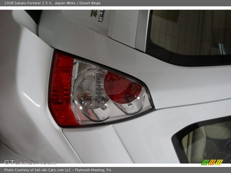Aspen White / Desert Beige 2008 Subaru Forester 2.5 X