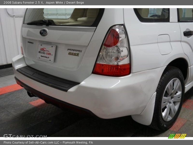 Aspen White / Desert Beige 2008 Subaru Forester 2.5 X