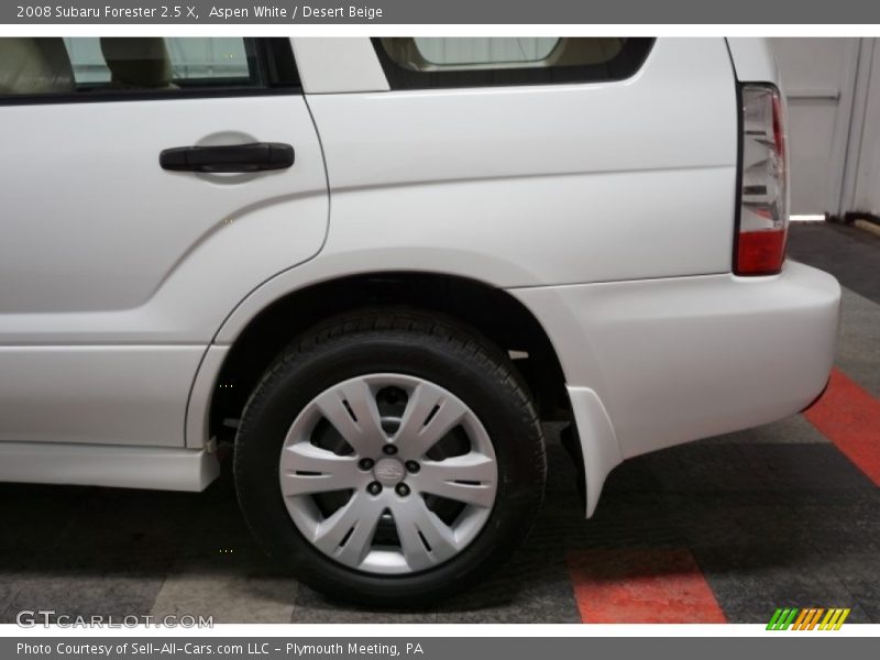 Aspen White / Desert Beige 2008 Subaru Forester 2.5 X