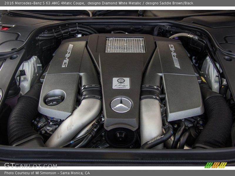  2016 S 63 AMG 4Matic Coupe Engine - 5.5 Liter AMG biturbo DOHC 32-Valve VVT V8