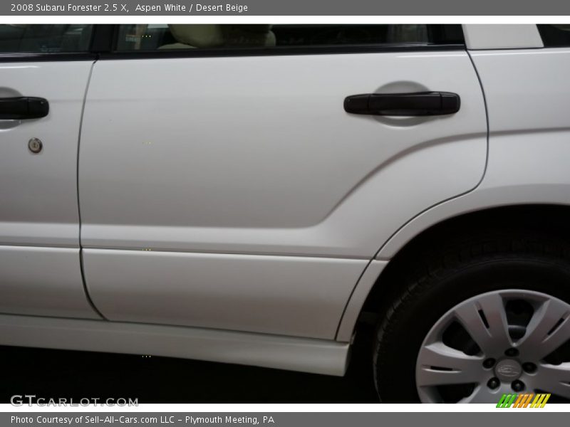 Aspen White / Desert Beige 2008 Subaru Forester 2.5 X