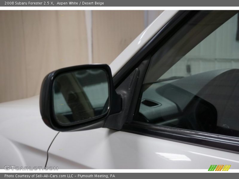 Aspen White / Desert Beige 2008 Subaru Forester 2.5 X