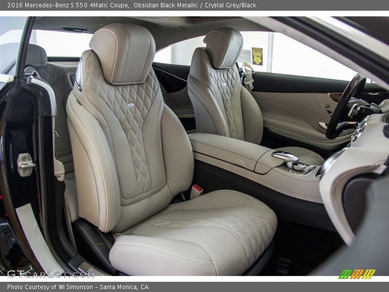 Obsidian Black Metallic / Crystal Grey/Black 2016 Mercedes-Benz S 550 4Matic Coupe