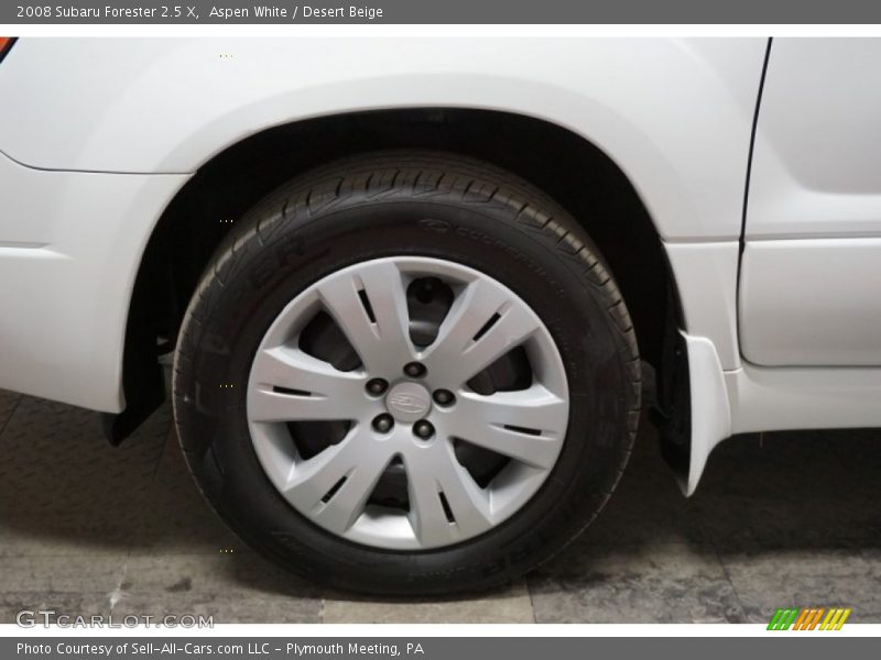 Aspen White / Desert Beige 2008 Subaru Forester 2.5 X