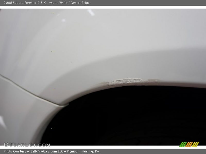 Aspen White / Desert Beige 2008 Subaru Forester 2.5 X
