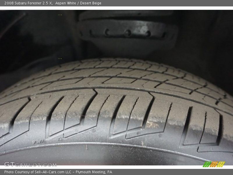 Aspen White / Desert Beige 2008 Subaru Forester 2.5 X