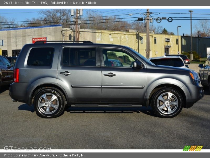 Polished Metal Metallic / Black 2013 Honda Pilot EX-L 4WD