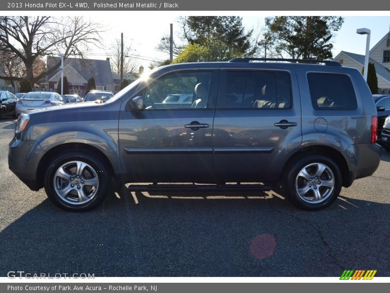 Polished Metal Metallic / Black 2013 Honda Pilot EX-L 4WD